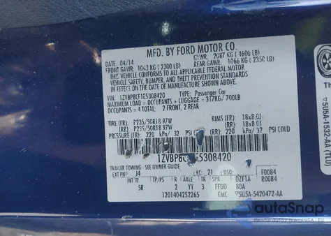 2014 Ford Mustang Gt Premium from USA, damaged, VIN 1ZVBP8CF1E5308420